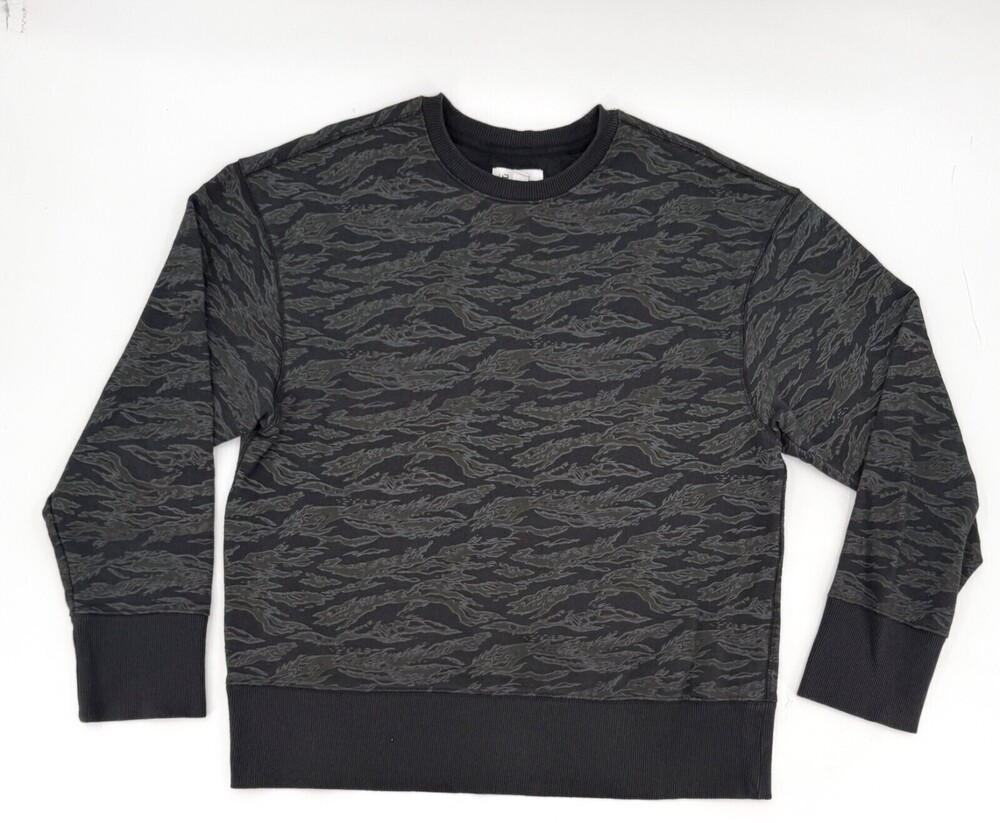 The Rail Sweater Womens Small Gray Pullover Geometric Oversized